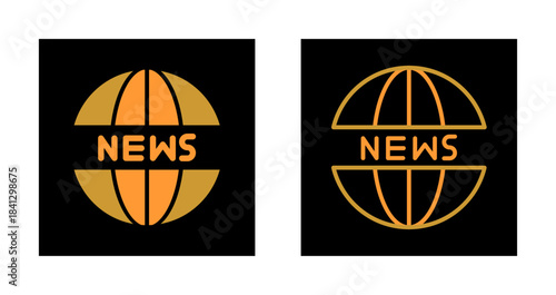 News Website Icon Design