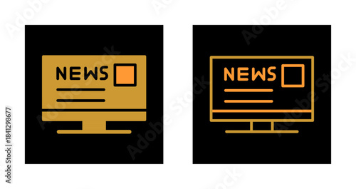 Social Media News Icon Design