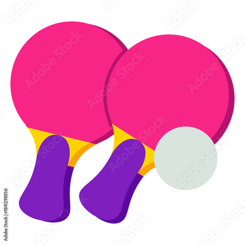 A perfect design icon of table tennis 
