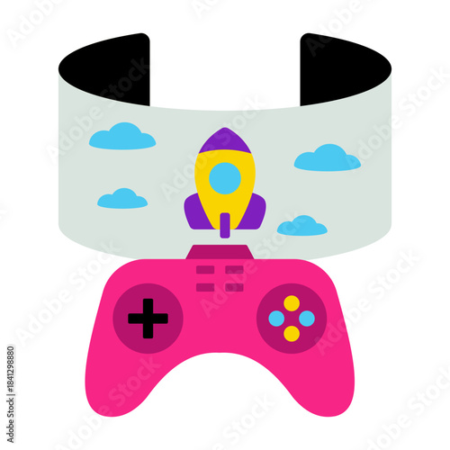 A unique design icon of game launch 