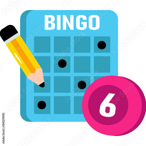 Perfect design icon of bingo game 