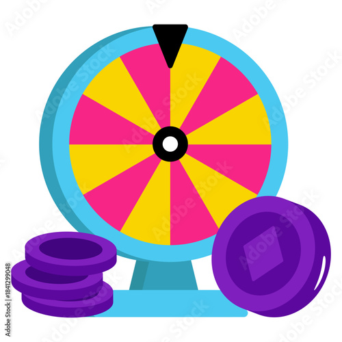 Premium download icon of fortune wheel 