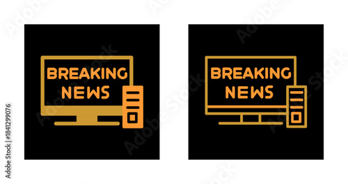 Breaking Story Icon Design