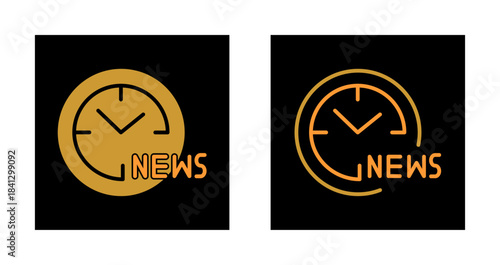 News Hour Icon Design