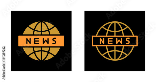 News Globe Icon Design