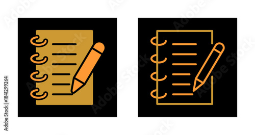 Journalist Notebook Icon Design