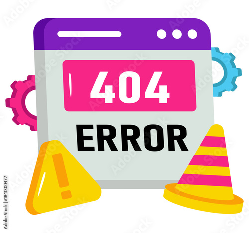         A creative design vector of error 404 