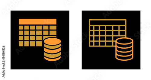 Table Data Icon Design