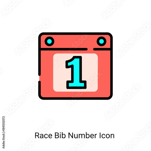 Isolated icon featuring the number one, suitable for competition and events