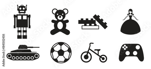  toy icons set 