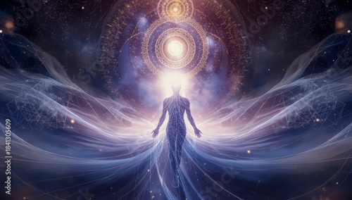 The journey of the soul in meditation. Moving through unseen realms and dimensions.