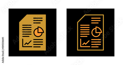Business Report Icon Design