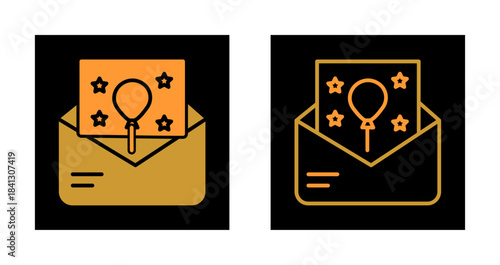 Party Invitation Icon Design