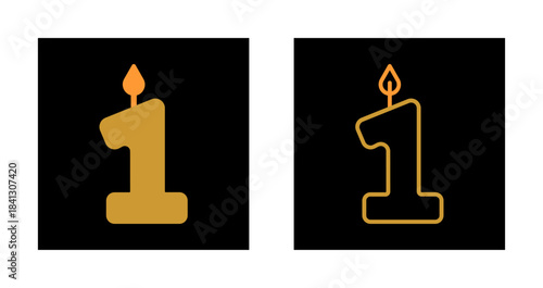 Age Number Icon Design