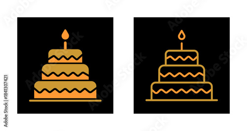 Cake Topper Icon Design