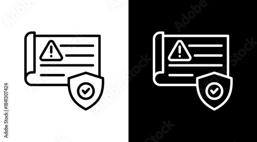 Contingency Plan With Icon Set Design