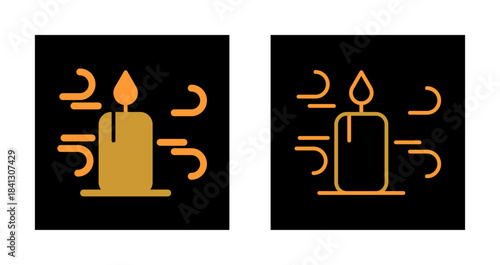 Blowing Candles Icon Design