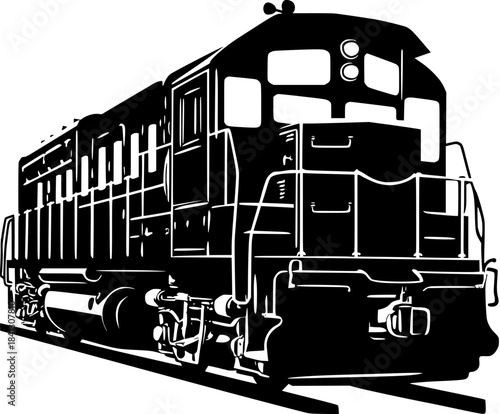 Classic Train: Symbol Nostalgia Speed | Clean, isolated vector art for creative projects.