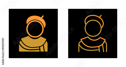 Caricature Artist Icon Design