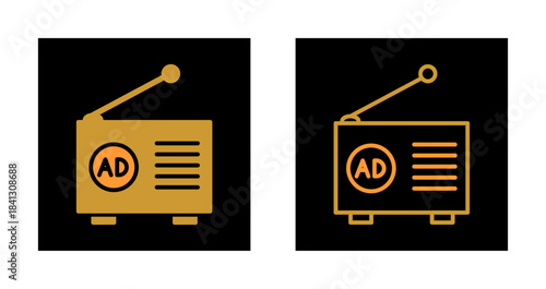 Radio Ad Icon Design