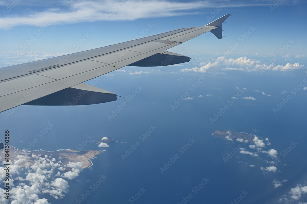 Obraz premium Blick aus einem Flugzeug