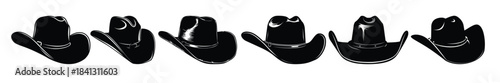 cowboy hat silhouette bundle