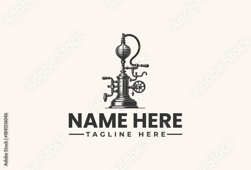 Traditional mortar and pestle surrounded by fresh herbs and citrus slice. Herbal concept