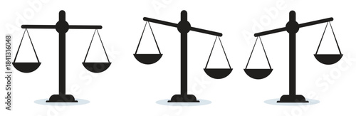 justice scale court symbol vector illustration