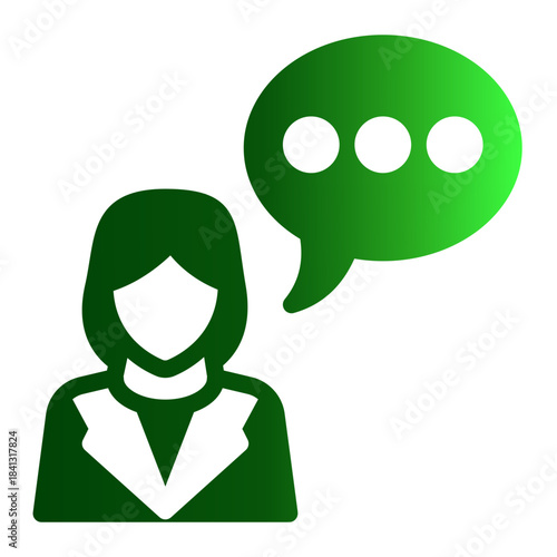 Human Resources Meeting Users Icon from Curriculum Vitae Icon Collection (Glyph Gradient style)