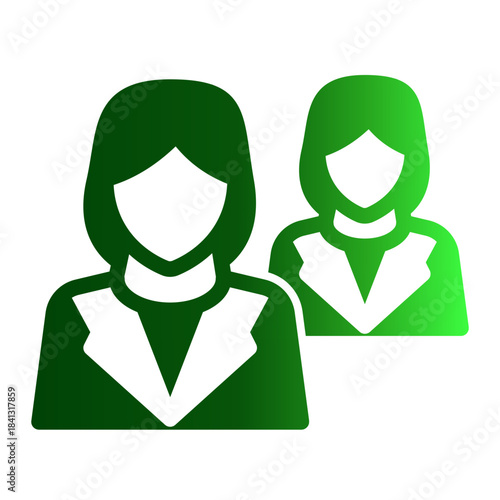 Team Network Members Join Icon from Curriculum Vitae Icon Collection (Glyph Gradient style)