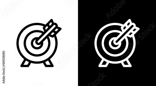 Target With Icon Set Design