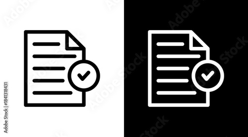 Approval With Icon Set Design