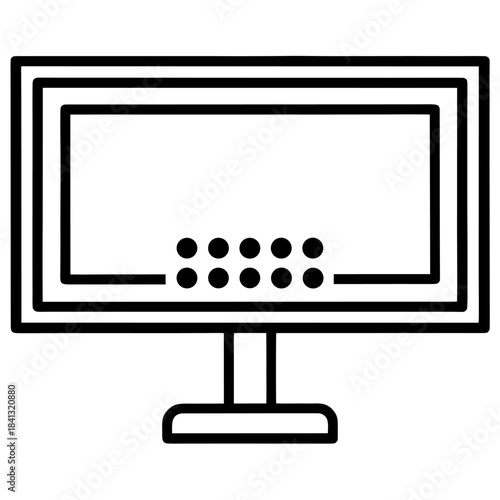 lcd monitor with a blank screen