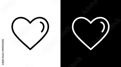 Heart With Icon Set Design