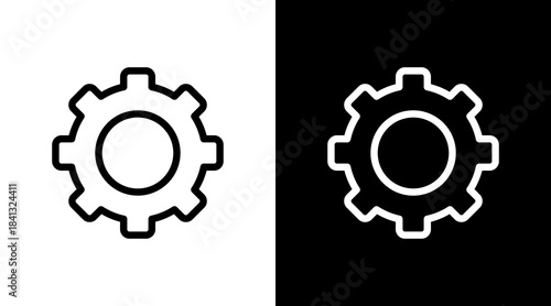 Settings With Icon Set Design
