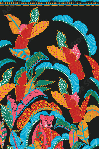 Adobe Illustrator Artwork allover floral design for printing