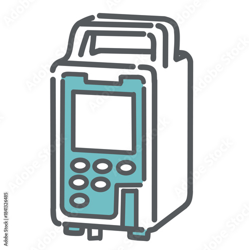 輸液ポンプのイラスト（点滴速度制御装置）