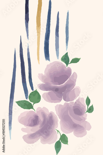 Adobe Illustrator Artwork allover floral design for printing