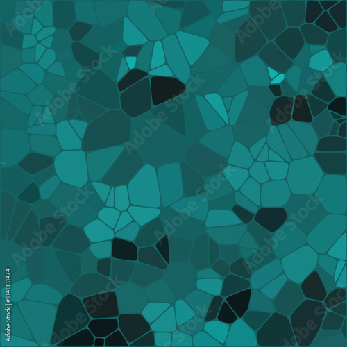 Abstract vector background. Geometric image. Blue Pebbles. eps 10