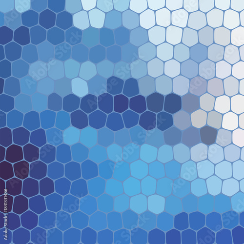 Stone plate paving pattern. Abstract geometric colorful shapes ornament vector texture. Blue Pebbles. eps 10