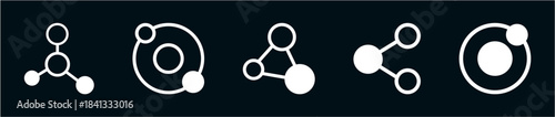 science atom molecule icon