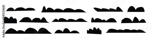 cloud shilhoettes vector