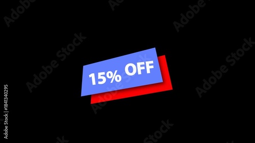 20% Off Discount Business Sale Icon Animation 4K Retail Marketing & Sales Promotion symbol Footage.