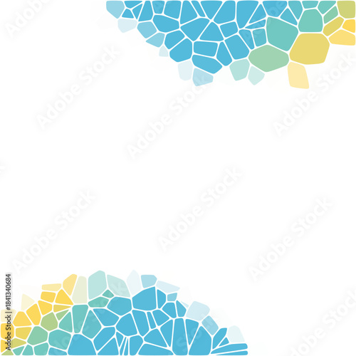 Abstract vector background. Geometric image. Blue Pebbles. eps 10
