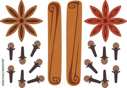 Wooden handle tools illustration, metal chisel and pointed spike, woodworking equipment, hand tool set, carpentry accessories, construction hardware graphic