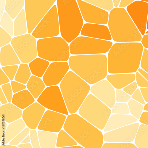 Vector abstract background. Geometric template for presentation. Orange pebbles. eps 10
