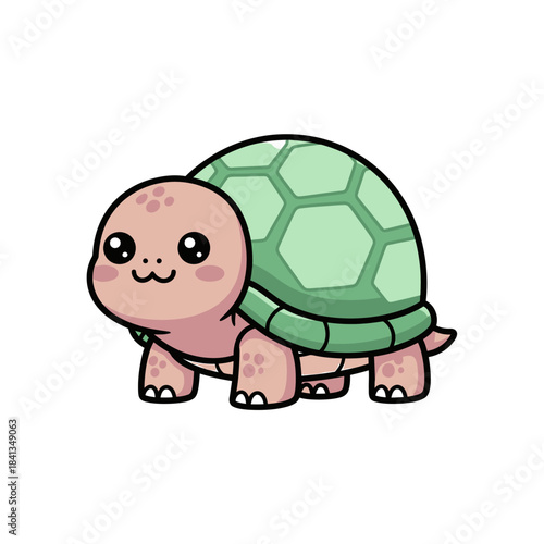 set 5 shelled animal popular kawaii illustration tortoise