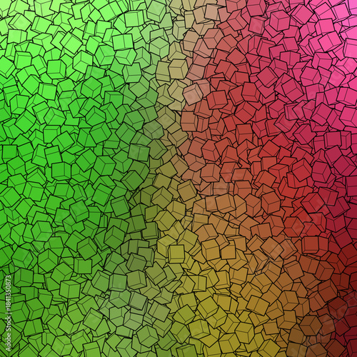 Color background from cubes. polygonal style. Design element. eps 10