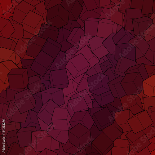 Abstract vector background. Sample. Color cubes. eps 10