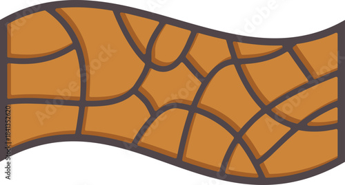 Dry cracked soil illustrates the impact of climate change and lack of rain